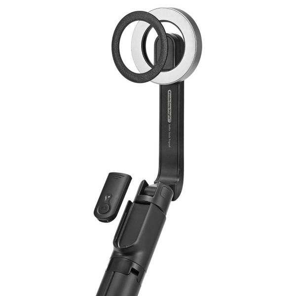 Spigen Trépied Selfie Stick MagSafe - avec télécommande - Universel - 120CM - Noir