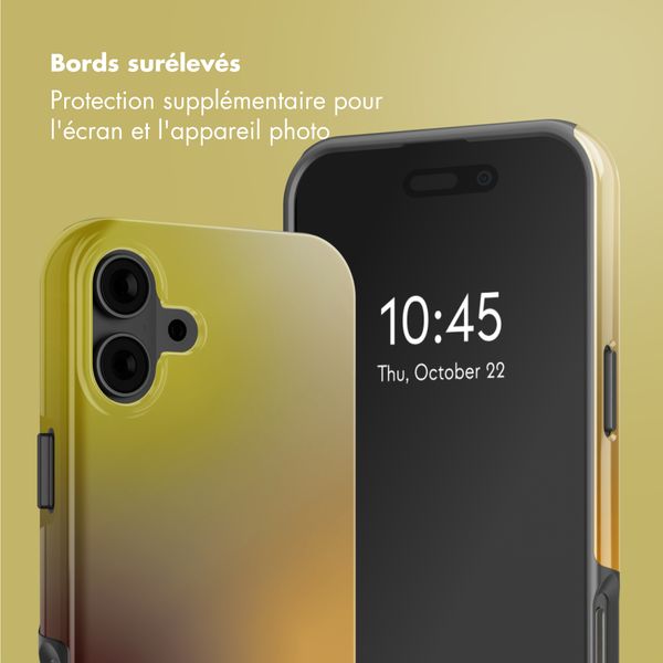 Selencia Coque arrière Vivid avec MagSafe Apple iPhone 16 - Gradient Olive Dust