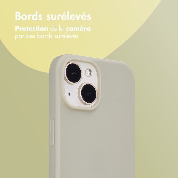 imoshion Coque Couleur Apple iPhone 15 - Gris