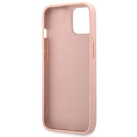Guess Coque 4G Metal Logo Saffiano Apple iPhone 13 Mini - Rose