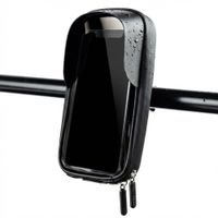 imoshion Support de téléphone pour vélo avec visière pare-soleil - Résistant aux éclaboussures - Universel - Noir