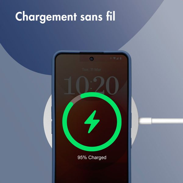 imoshion Coque Couleur Nothing Phone (3a) Pro - Bleu foncé