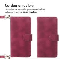 imoshion Etui de téléphone portefeuille avec cordon Samsung Galaxy A55 - Rouge