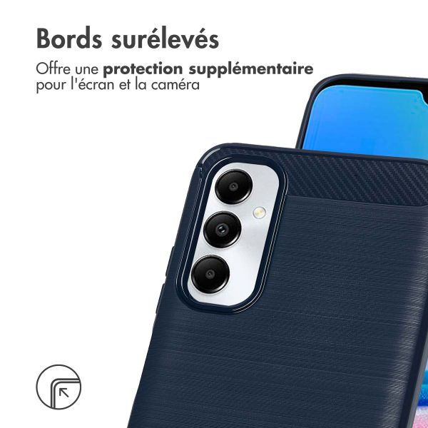 imoshion Coque Brushed Samsung Galaxy A05s - Bleu foncé