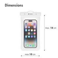 imoshion ﻿Pochette étanche universelle - Étui étanche pour téléphone - Blanc