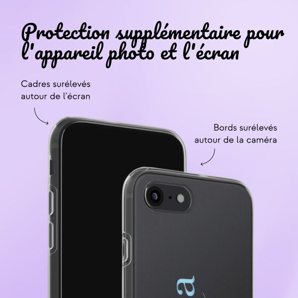 Coque personnalisée avec un nom iPhone SE (2022 / 2020) / 8 / 7 - Transparent