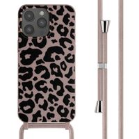 imoshion Coque design en silicone avec cordon iPhone 15 Pro Max - Animal Pink