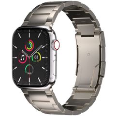 Accezz Bracelet en acier Titane mat Apple Watch Series 1 á 9 / SE (38/40/41 mm) | Series 10 (42 mm) - Titane