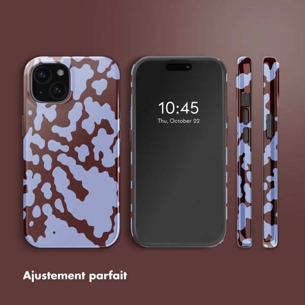 Selencia Coque arrière Vivid avec MagSafe Apple iPhone 15 - Moo'd Lavender Glow