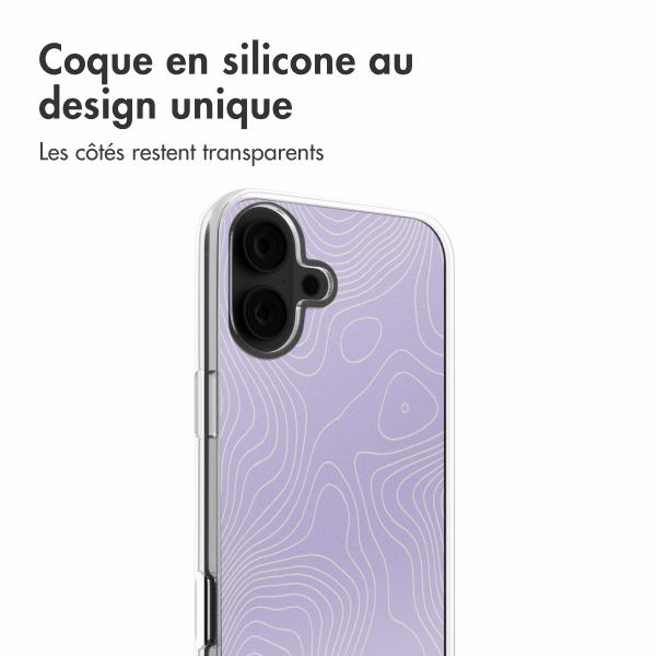 imoshion Coque Design iPhone 16 - Topo Lilac