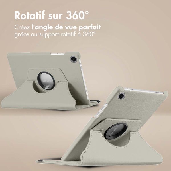 imoshion Coque tablette rotatif à 360° Samsung Galaxy Tab A11 - Gris
