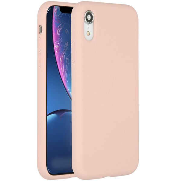 Accezz Coque Liquid Silicone iPhone Xr - Rose