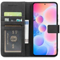 imoshion Étui de téléphone portefeuille Luxe Xiaomi Poco F3 - Noir