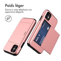 imoshion Coque arrière avec porte-cartes Apple iPhone 11 - Rose Doré