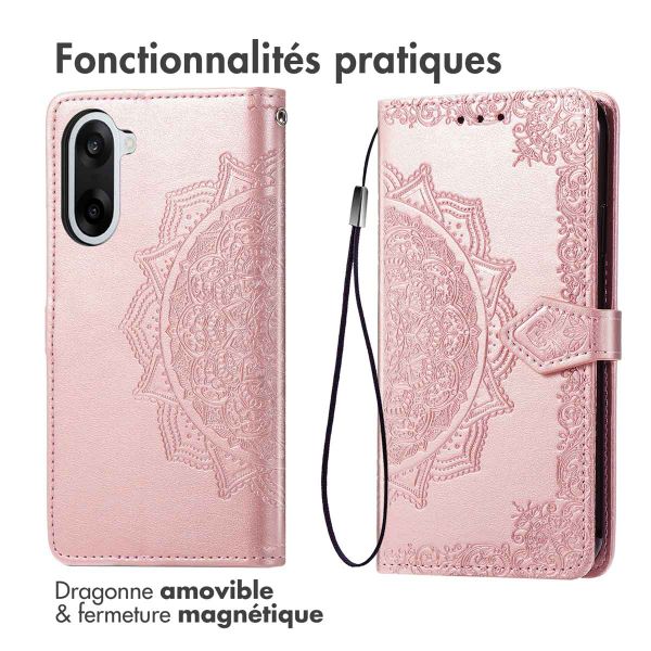 imoshion Etui de télephone Mandala OnePlus Nord CE5 - Rose Doré
