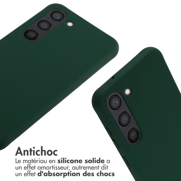 imoshion Coque en silicone avec cordon Samsung Galaxy S23 - Vert foncé