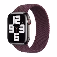 Apple Bracelet Solo tressé Apple Watch | 38/40/41/42 mm - Taille 7 - Dark Cherry