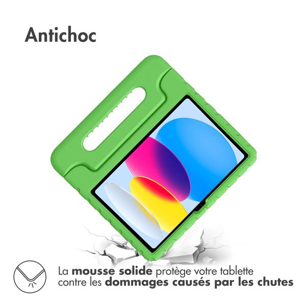 imoshion Coque kidsproof avec poignée iPad 11 (2025) 11 pouces / iPad 10 (2022) 10.9 pouces - Vert