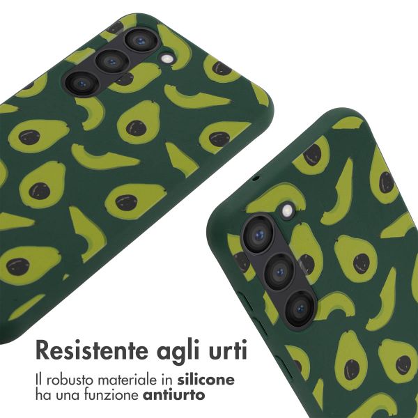 imoshion Coque design en silicone avec cordon Samsung Galaxy S23 - Avocado Green