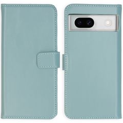 Selencia Étui portefeuille en cuir véritable Google Pixel 8a - Air Blue