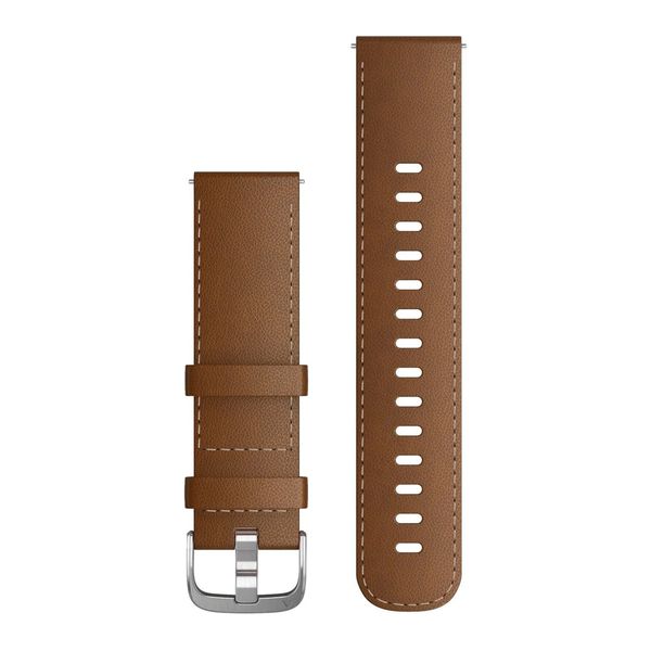 Garmin Bracelet en cuir  - Connexion Garmin 22 mm - Marron