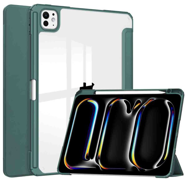 imoshion Coque tablette rigide Trifold Apple iPad Pro 11 (2024) M4 - Vert