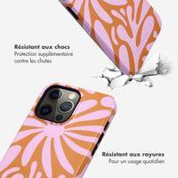 Selencia Coque arrière Vivid Tough iPhone 14 Pro Max - Modern Bloom Pink