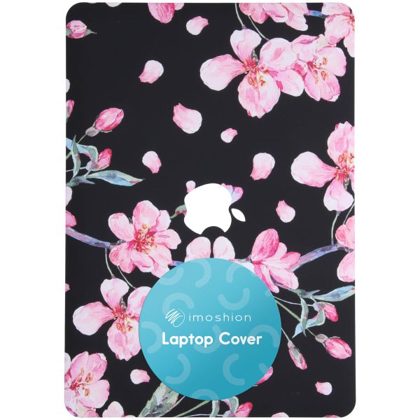 imoshion Coque Design Laptop MacBook Pro 14 pouces (2021 / 2023 M3 chip / 2024 M4 chip) - A2442 / A2779 / A2918 / A3112 / A3185 / A3401 - Blossom Watercolor Black