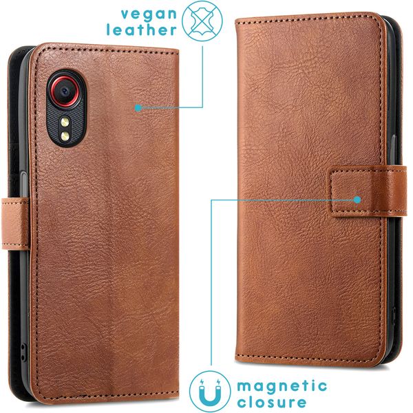 imoshion Étui de télephone portefeuille Samsung Galaxy Xcover 5 - Marron