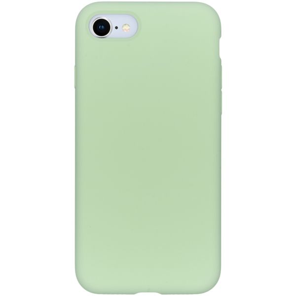 Accezz Coque Liquid Silicone iPhone SE (2022 / 2020) / 8 / 7 - Vert clair