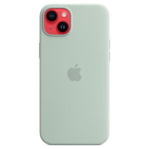 Apple Coque en silicone MagSafe Apple iPhone 14 Plus - Succulent