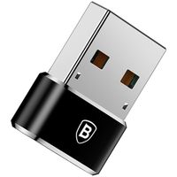 Baseus Adaptateur USB-A (mâle) vers USB-C (femelle) - OTG - Noir