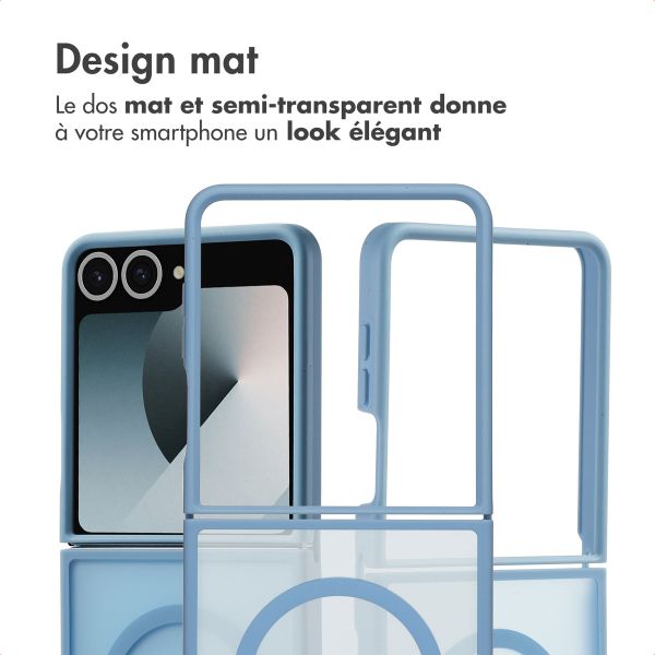 imoshion Coque Color Guard avec MagSafe Samsung Galaxy Z Flip 7 - Bleu clair