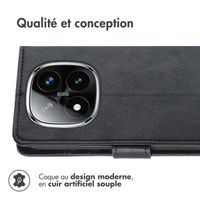 imoshion Étui de téléphone portefeuille Xiaomi Redmi Note 14 Pro Plus (5G) - Noir