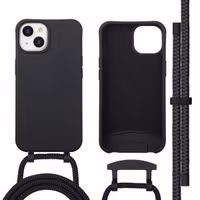 imoshion Coque arrière Color avec cordon amovible et MagSafe Apple iPhone 14 - Noir