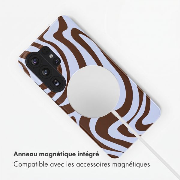 Selencia Coque arrière Vivid avec MagSafe Samsung Galaxy S26 Ultra - Dream Swirl Chocolate