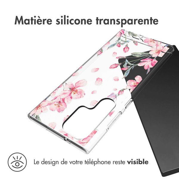 imoshion Coque Design Samsung Galaxy S23 Ultra - Fleur - Rose