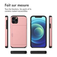 imoshion Coque arrière avec porte-cartes Apple iPhone 12 (Pro) - Rose Doré