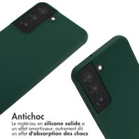 imoshion Coque en silicone avec cordon Samsung Galaxy S22 - Vert foncé