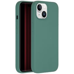 Accezz Coque Liquid Silicone avec MagSafe iPhone 15 - Vert foncé