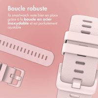 imoshion Bracelet sport en silicone avec boucle - Connexion universelle 22 mm - Rose