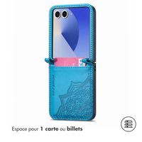 imoshion Mandala Bookcase Samsung Galaxy Z Flip 7 - Turquoise