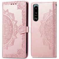 imoshion Etui de téléphone portefeuille Mandala Sony Xperia 5 IV - Rose Dorée