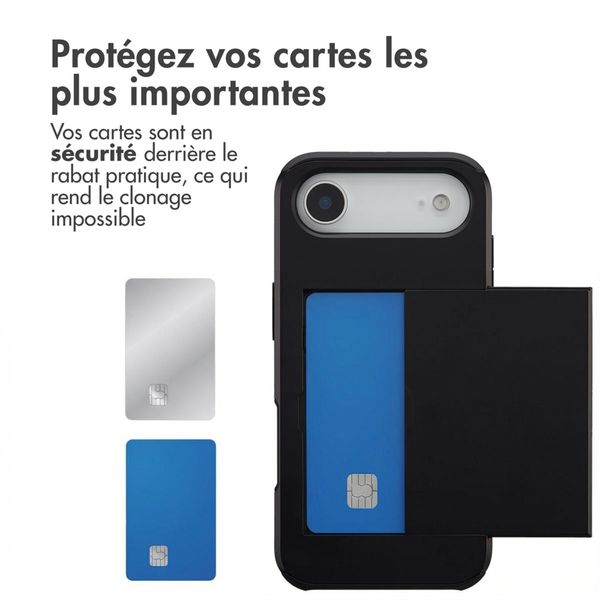 imoshion Coque arrière avec porte-cartes Apple iPhone Air - Noir