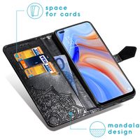 imoshion Etui de télephone Mandala Oppo Reno4 Z 5G - Noir