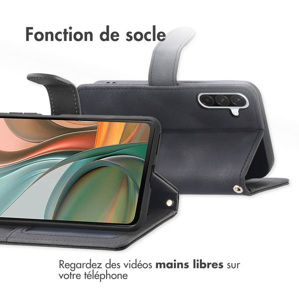 imoshion Etui de téléphone portefeuille avec cordon Samsung Galaxy A36 - Noir