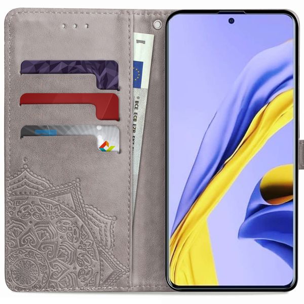 Etui de téléphone portefeuille Mandala Samsung Galaxy A51