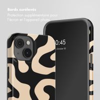 Selencia Coque arrière Vivid avec MagSafe Apple iPhone 14 - Art Wave Black