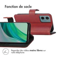 imoshion Étui de télephone portefeuille de luxe Motorola Moto G05 / E15 - Rouge
