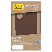 OtterBox Coque en cuir de cactus Symmetry MagSafe Apple iPhone 16 - Rich Adobe Brown